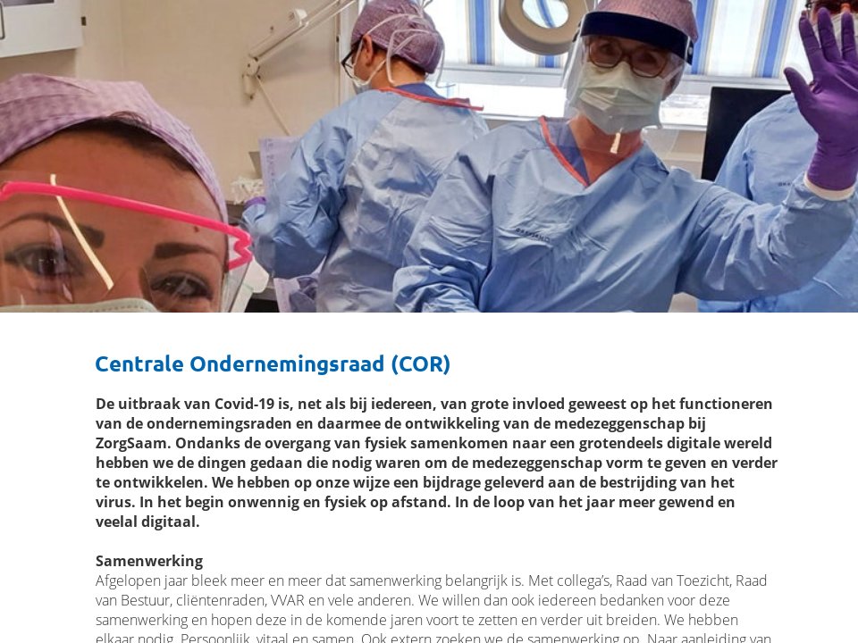 Centrale Ondernemingsraad - 2020